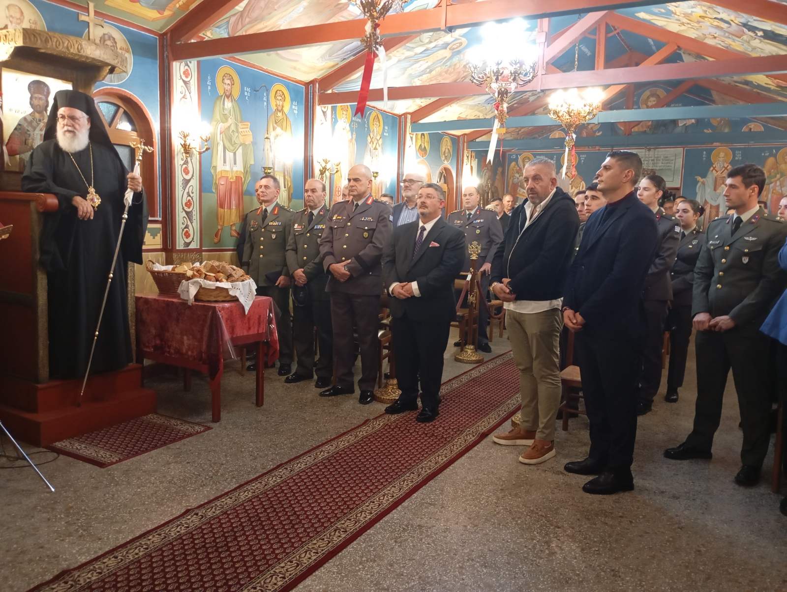 Εσπερινός στο 306 Εργοστάσιο Βάσης Τηλεπ.