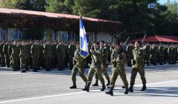 Η ορκωμοσία οπλιτών στον Αυλώνα από τον Σεβ. Μητρ. Ιλίου