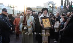 Υποδοχή Τιμίου Ξύλου στον Αγ. Δημήτριο Πετρουπόλεως