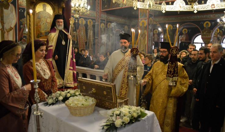 Υποδοχή των τ. λειψάνων του Αγίου Βαρνάβα